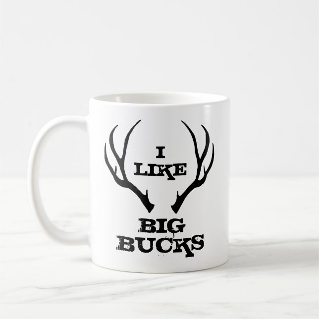 Stor bock Rolig jakt Kaffemugg (Vänster)
