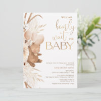 Stor Boho Blommigt Barly Wait for Baby Baby Shower