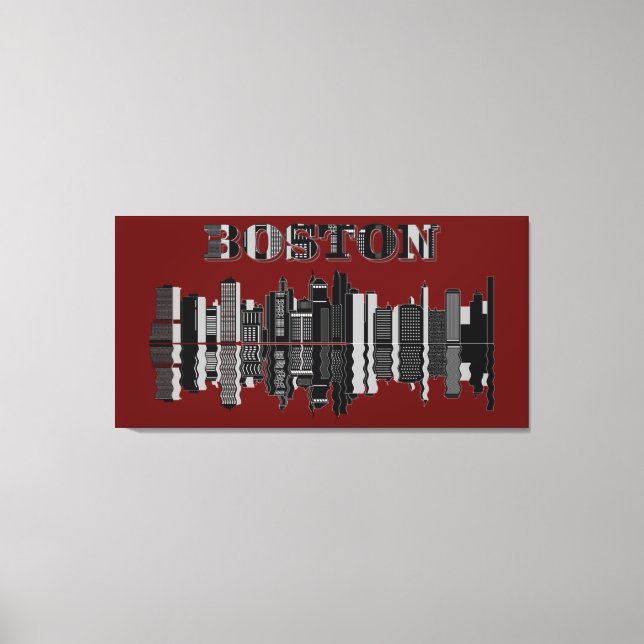 Stor Boston Wall Art Canvas (Framsida)