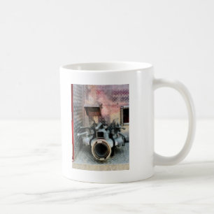 Stor brandemunstycke kaffemugg