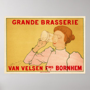 Stor Brasserie Skåpbil Velsen Poster