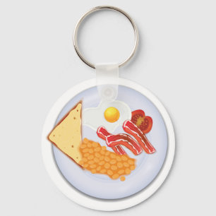 Stor brittisk frukost nyckelring