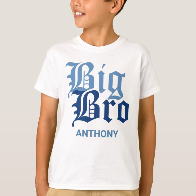 Stor bro med Namn T Shirt (Framsida)