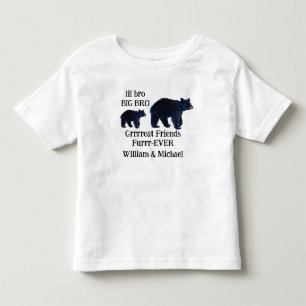Stor bror Lil bro björn Matchande skjortor T-Shirt