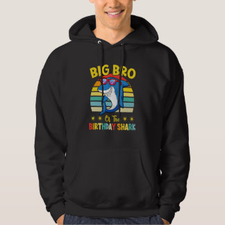 Stor Bror Till Haj Födelsedag Familj Födelsedag Li Hoodie