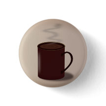 Stor brun kopp av hett choklad, modern