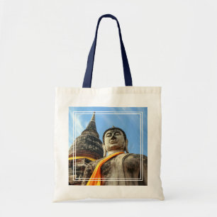Stor Buddha i Ayutthaya, Thailand Tygkasse