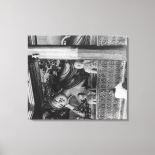 Stor Buddha-staty i Thailand Fotografi Canvastryck