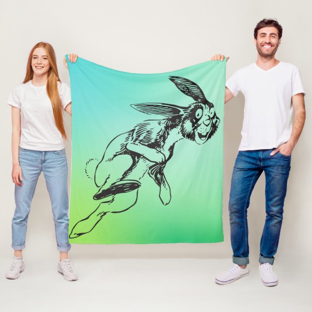 Stor Bunny Jack Rabbit Fleecefilt (På plats)