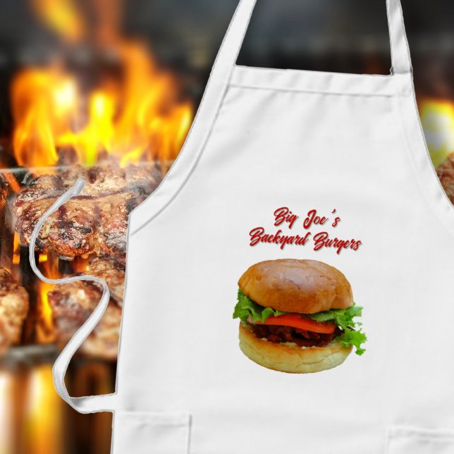 Stor Burger Kökshandduk För Killar Långt Förkläde (Skapare uppladdad)