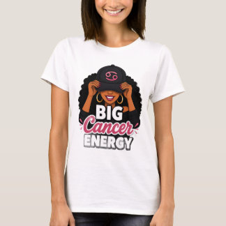 Stor Cancerenergi Svart Tjej Magi Zodiac PNG T Shirt