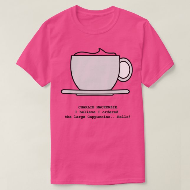 Stor Cappuccino Classic TShirt T Shirt (Design framsida)