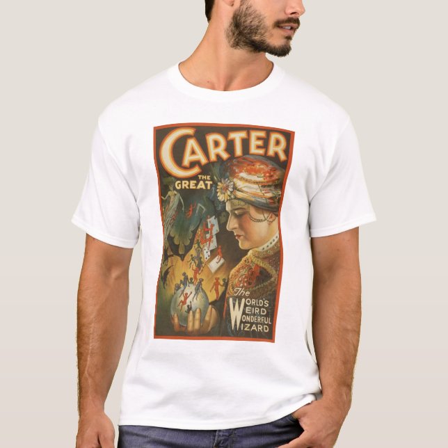 Stor- Carter världens kusliga trollkarl Tee Shirt (Framsida)