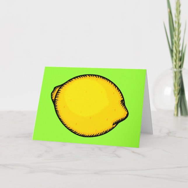 Stor citron kort (Framsida)