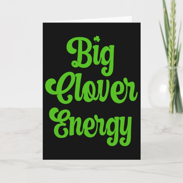Stor Clover Energy Tröja Kvinnor St Patricks Dag S Kort (Framsida)