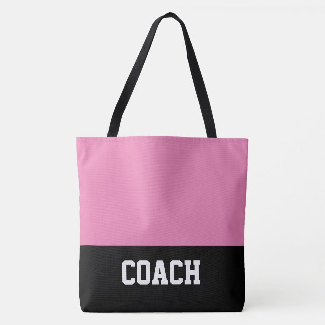 Stor coach Tote Bag Tygkasse (Framsida)