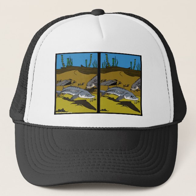 STÖR COLORING PAGE SPOT DIF - trucker mössa Keps (Framsida)