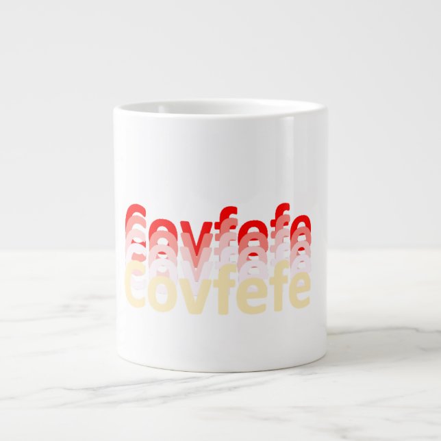 Stor Covfefe Kaffe Mugg Jumbo Mugg (Framsidan)