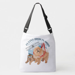 Stor Crossbody Tote Bag w/logotyp Axelväska