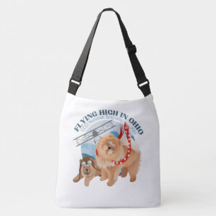 Stor Crossbody Tote Bag w/logotyp Axelväska