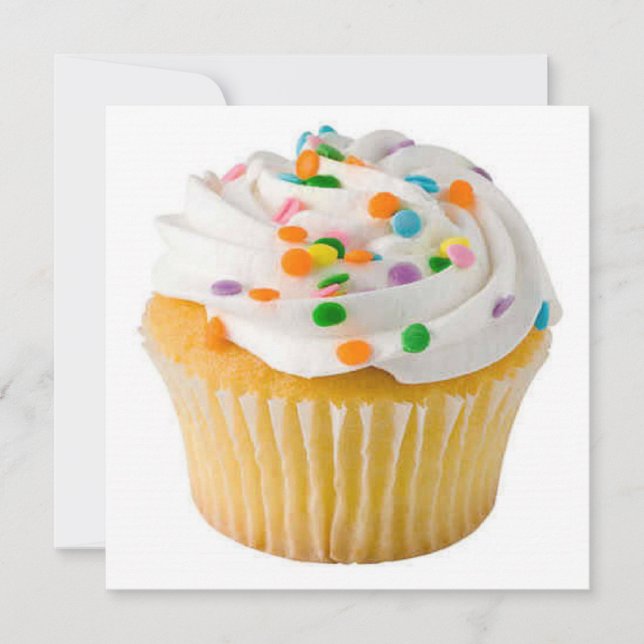 Stor Cupcake populär Inbjudningar (Framsida)