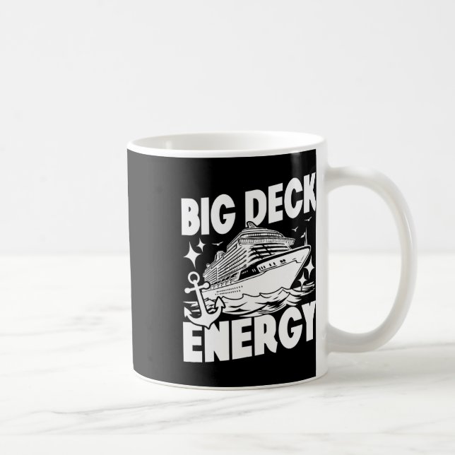 Stor Däck Energi Kryssningsfartyg Semester Roligt  Kaffemugg (Höger)