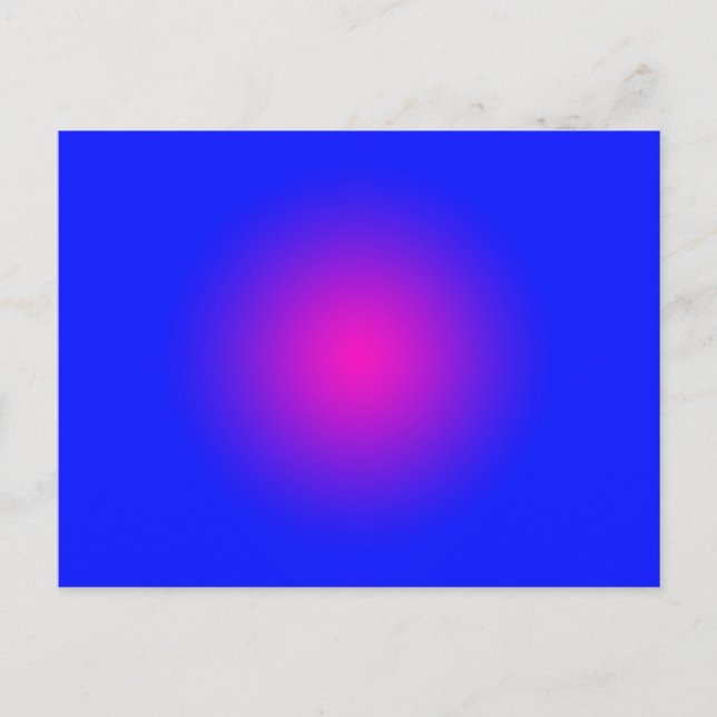 Stor dag för blå och magenta   vykort (Framsida)