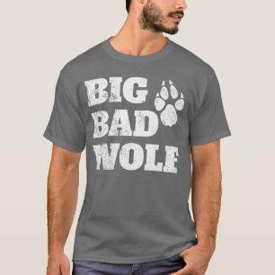 Stor Dålig Varg Halloween-kostym Stor Dålig Varg T Shirt