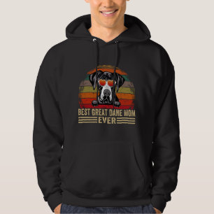 Stor Dan Dog Älskare Rolig Vintage Bästa Stor Dan Hoodie