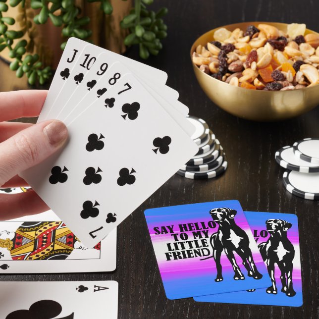 Stor danes roliga påstående casinokort (På plats)