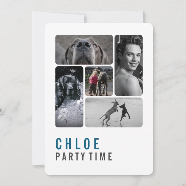 Stor Dansk Födelsedagsinbjudan Inbjudningar (Framsida)