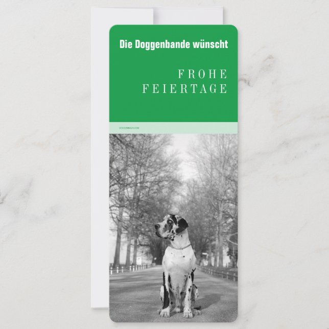 Stor dansk jul julkort (Framsida)