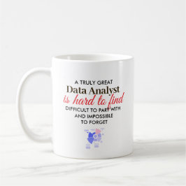 Stor Dataanalytiker Personlig Namngåva Kaffemugg