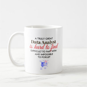 Stor Dataanalytiker Personlig Namngåva Kaffemugg