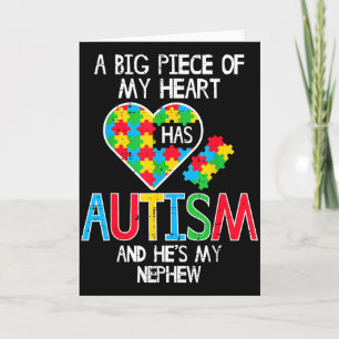 Stor Del Av Mitt Hjärta Har Autism Nevö Medvetenhe Kort