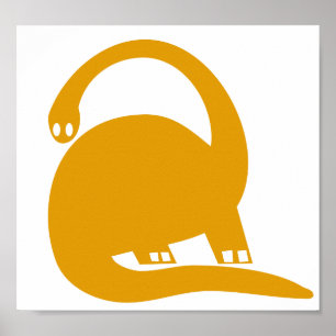 Stor dinosaur barnkammare affisch