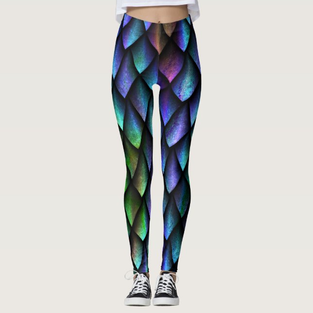 Stor Dragon  Leggings (Framsida)