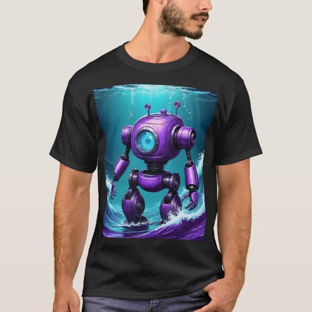 stor dykrobot t shirt (Framsida)