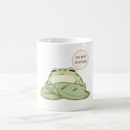 Stör Ej Groda Sömnig Kawaii Design Kaffemugg