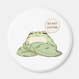 Stör Ej Groda Sömnig Kawaii Design Magnet