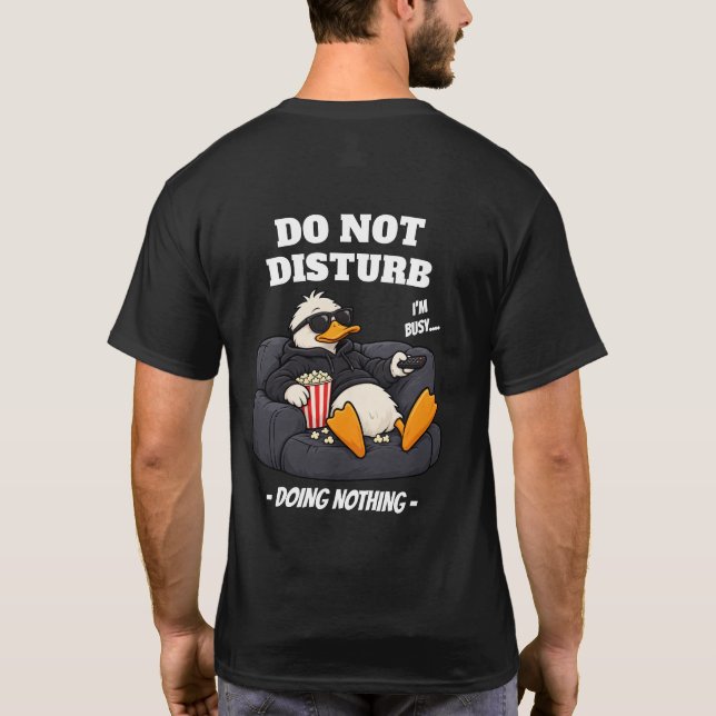 Stör Ej - Ingetgörande Anka T-Shirt (Baksida)