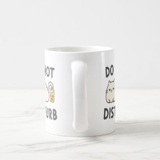 Stör Ej Katt Rolig Introvert T-Shirt Kaffemugg