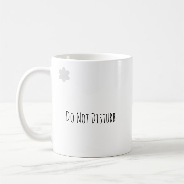 Stör Ej Mugg, Rolig Introvert Kaffe Kaffemugg (Vänster)