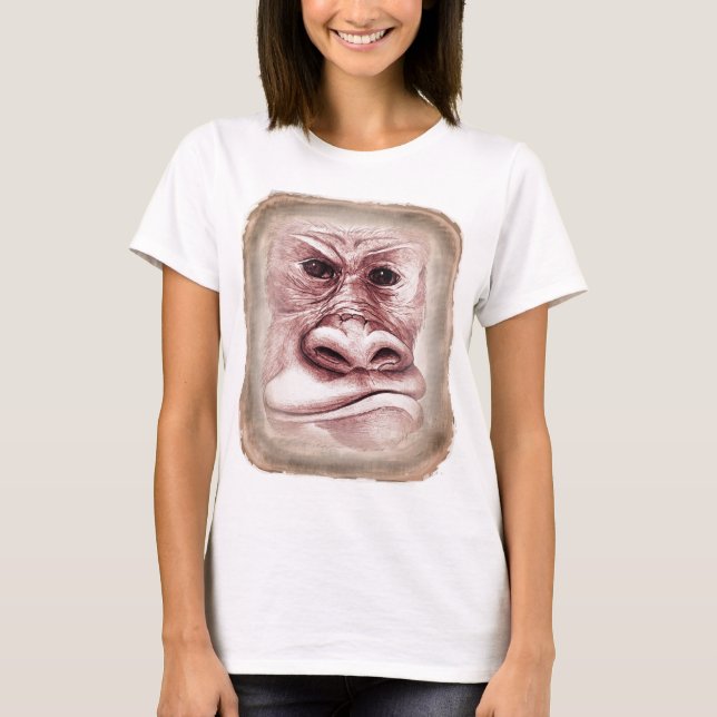 Stor elak apa t-shirt (Framsida)
