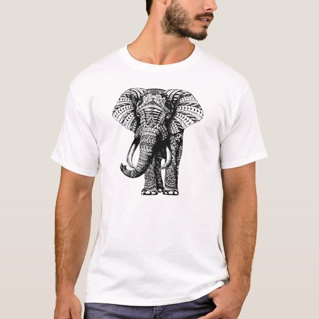 stor elefant tee shirt (Framsida)