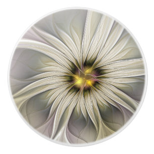 Stor Elfenbensblomma, Abstrakt Modern Fraktal Kons Knopp