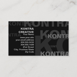 Stor få effekt textvisitkort visitkort