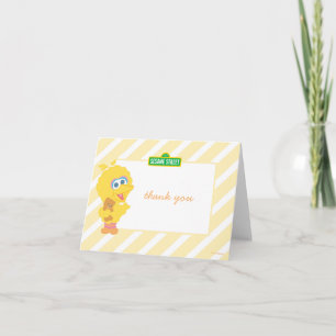 Stor Fågel Baby Födelsedag Tack Kort