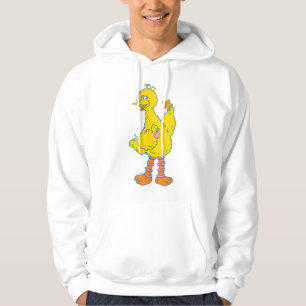 Stor fågel håller julgrykker hoodie