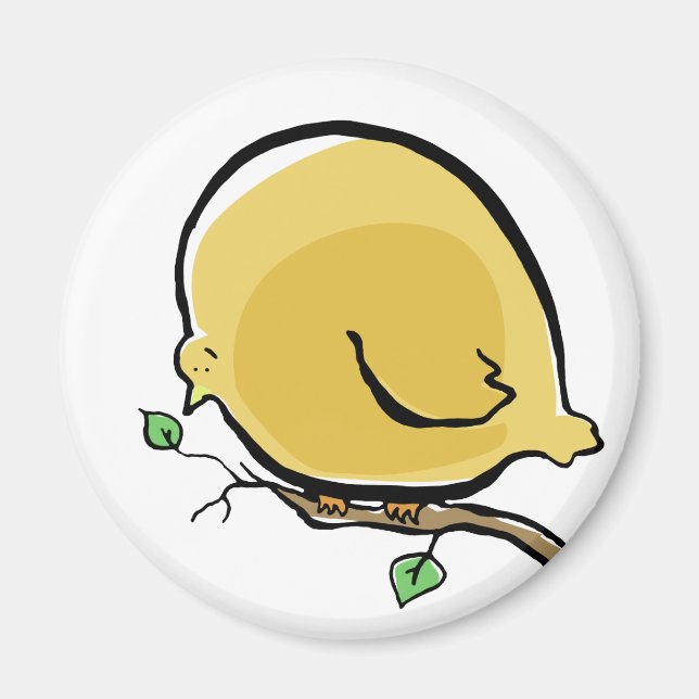 stor fågel magnet (Framsidan)